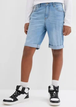 Kinder bonprix Jungen 9-16 Jahre·Shorts|Jungen 9-16 Jahre·Jeans|Stretch-Jeans-Bermuda mit verstellbarem Bund, Slim Fit