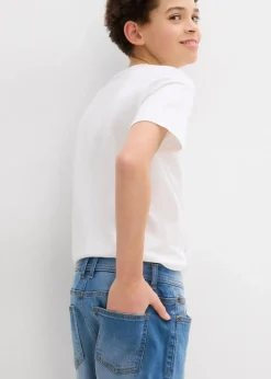 Kinder bonprix Jungen 9-16 Jahre·Mehrfachpacks|Jungen 9-16 Jahre·Shorts|Stretch-Jeans-Bermuda mit verstellbarem Bund, Regular Fit (2er Pack)