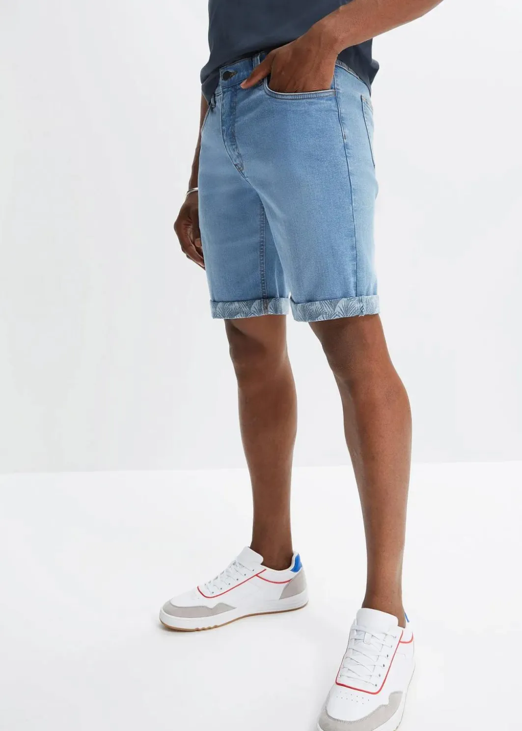 Herren bonprix Jeans|Shorts|Stretch-Jeans-Bermuda, Regular Fit