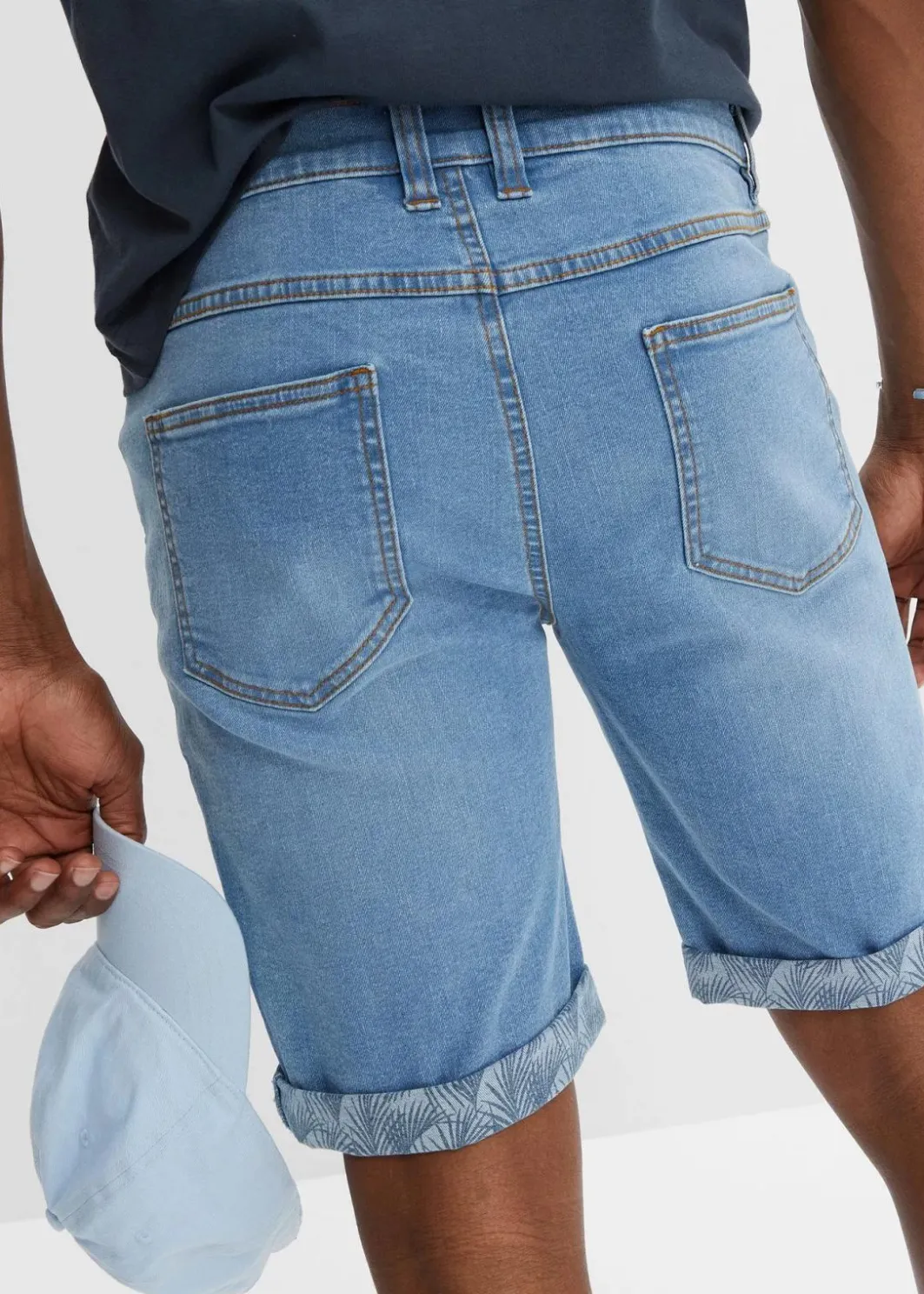 Herren bonprix Jeans|Shorts|Stretch-Jeans-Bermuda, Regular Fit