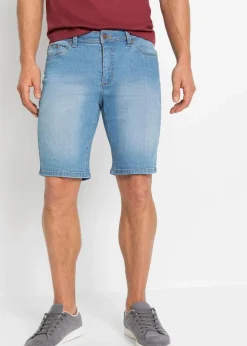 Herren bonprix Shorts|Jeans|Stretch-Jeans-Bermuda, Regular Fit (2er Pack)