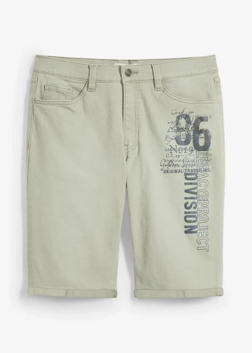 Herren bonprix Große Größen|Shorts|Stretch-Jeans-Bermuda, Regular Fit