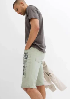 Herren bonprix Große Größen|Shorts|Stretch-Jeans-Bermuda, Regular Fit