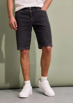 Herren bonprix Große Größen|Shorts|Stretch-Jeans-Bermuda, Relaxed Fit