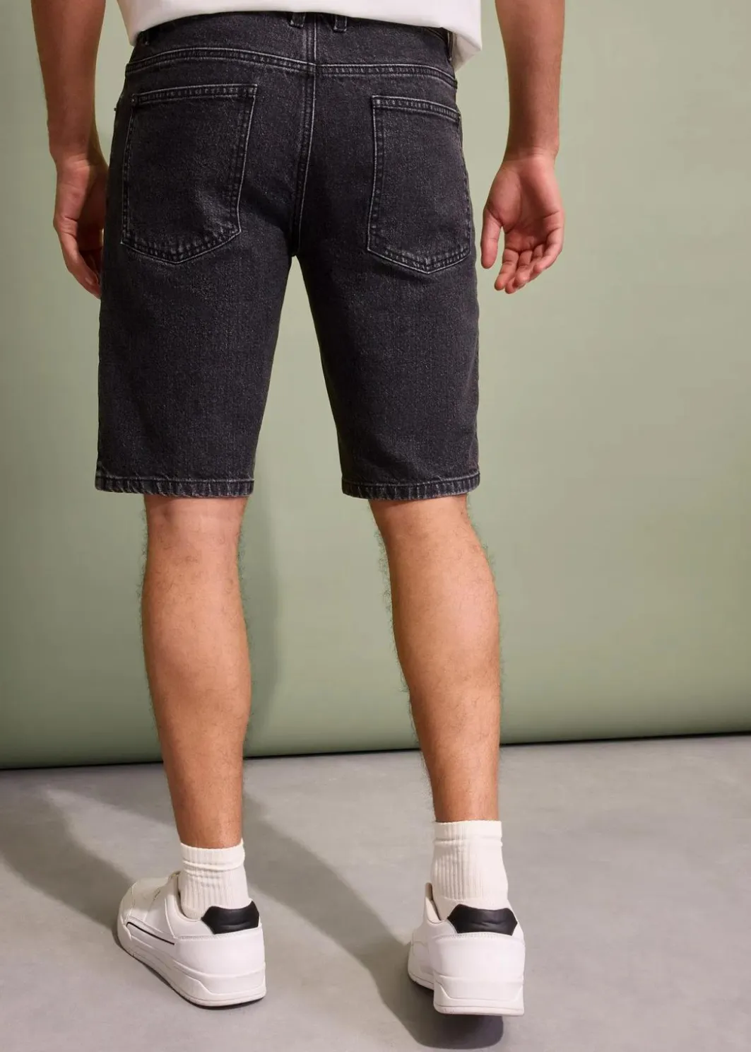 Herren bonprix Große Größen|Shorts|Stretch-Jeans-Bermuda, Relaxed Fit