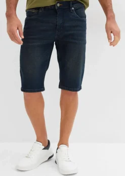 Herren bonprix Jeans|Shorts|Stretch-Jeans-Bermuda, Slim Fit