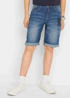 Clearance Stretchjeans-Bermuda, Slim Fit Kinder Jungen 9-16 Jahre·Shorts|Jungen 9-16 Jahre·Jeans
