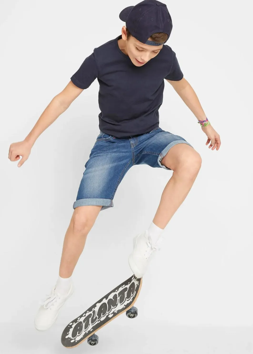 Clearance Stretchjeans-Bermuda, Slim Fit Kinder Jungen 9-16 Jahre·Shorts|Jungen 9-16 Jahre·Jeans