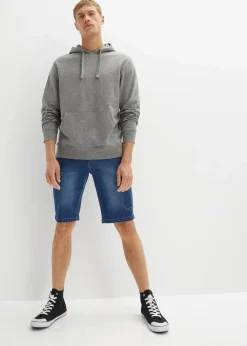 New Stretch-Jeans-Cargobermuda, Regular Fit Herren Große Größen|Shorts