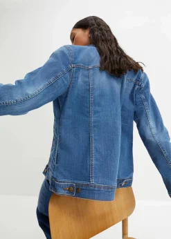 Stretch-Jeansjacke, Basic Damen Bekleidung·Hosen|Jacken & Mäntel