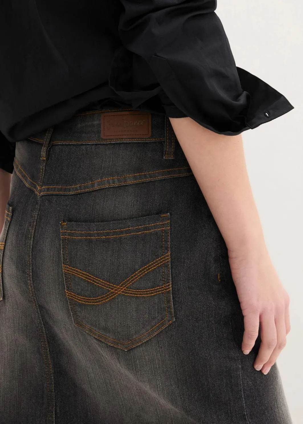 Damen bonprix Bekleidung·Sportbekleidung|Röcke|Stretch-Jeansrock