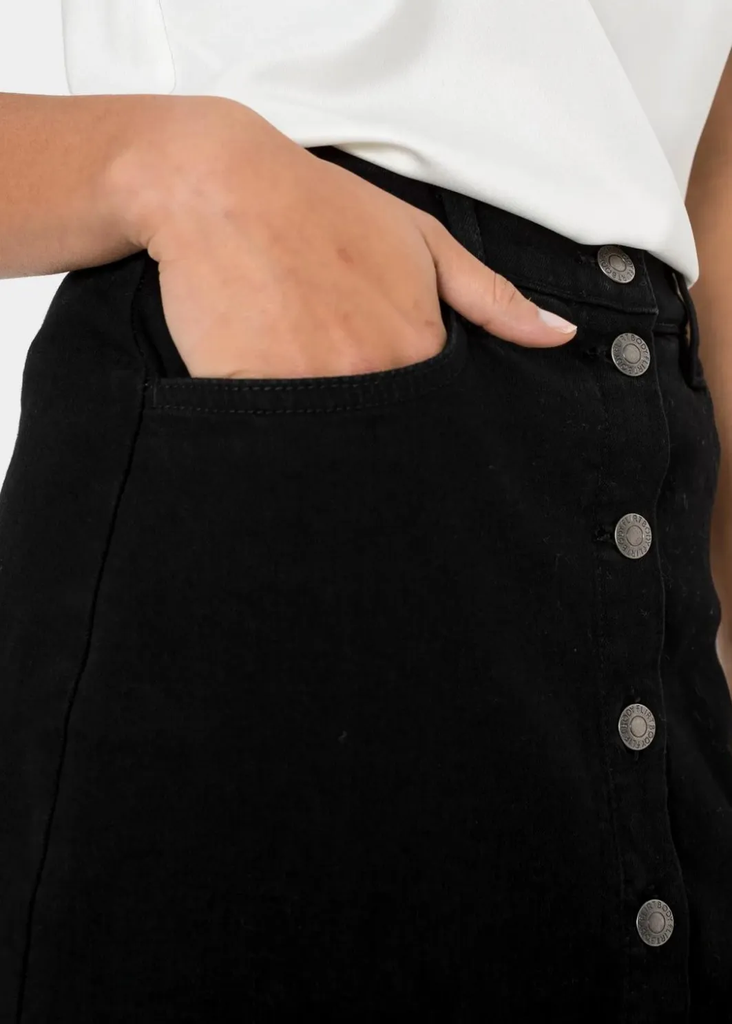 Damen bonprix Bekleidung·Sportbekleidung|Röcke|Stretch-Jeansrock