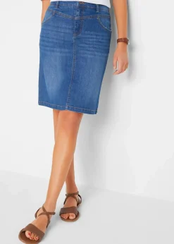 Hot Stretch-Jeansrock Damen Röcke|Bekleidung·Sportbekleidung