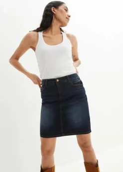 Damen bonprix Bekleidung·Sportbekleidung|Röcke|Stretch-Jeansrock