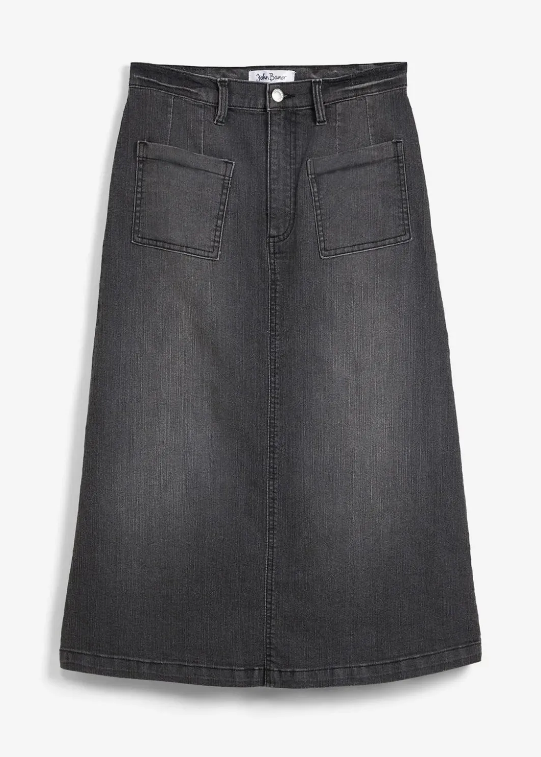 Hot Stretch-Jeansrock, Midi-Länge Damen Bekleidung·Sportbekleidung|Röcke