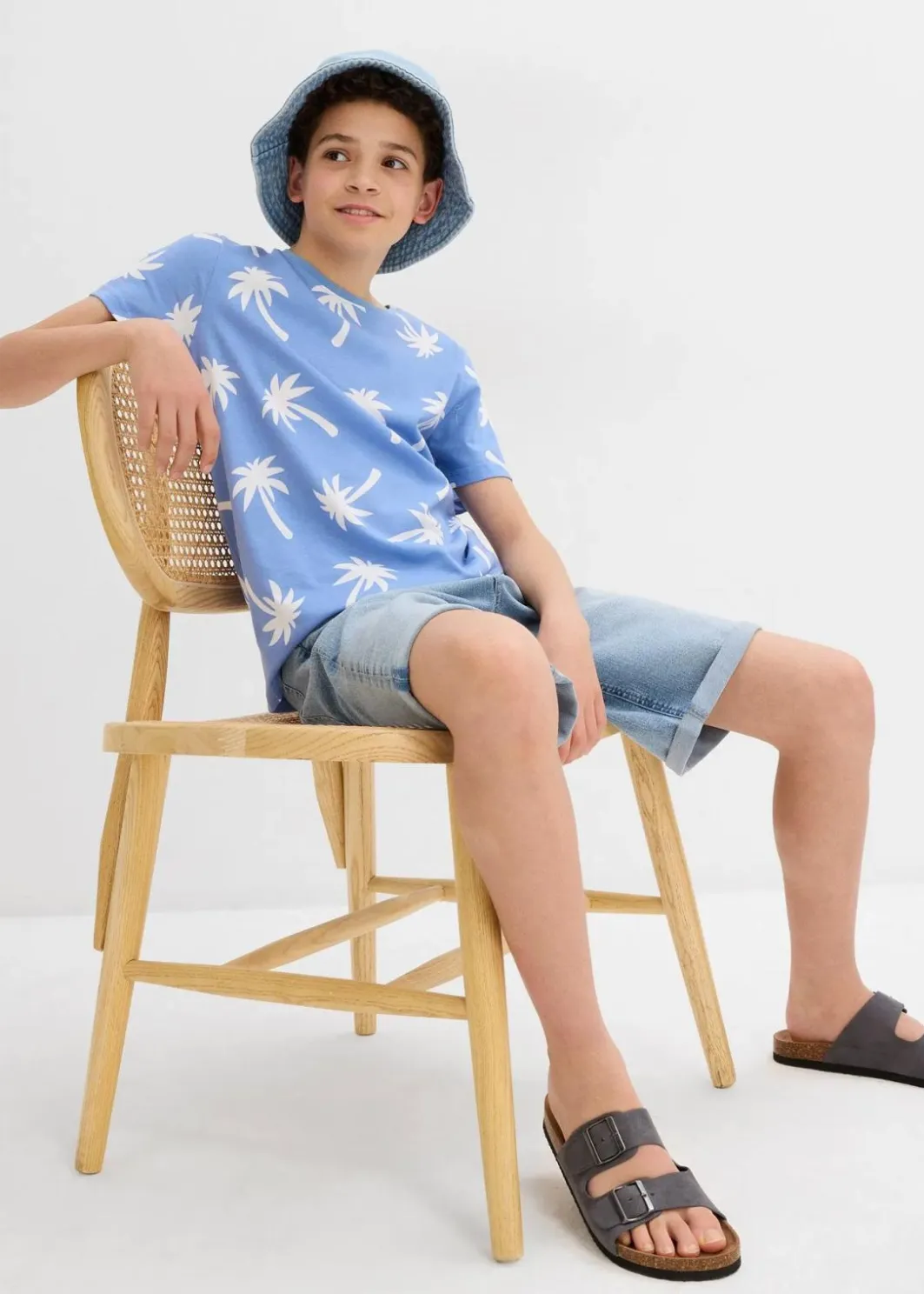 Discount Stretch-Jeans-Shorts, Loose Fit Kinder Jungen 9-16 Jahre·Shorts|Jungen 9-16 Jahre·Jeans