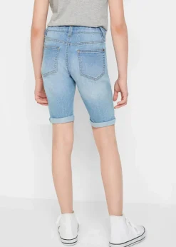 New Stretch-Jeans-Shorts Mid Waist Kinder Mädchen 9-16 Jahre·Shorts|Mädchen 9-16 Jahre·Jeans