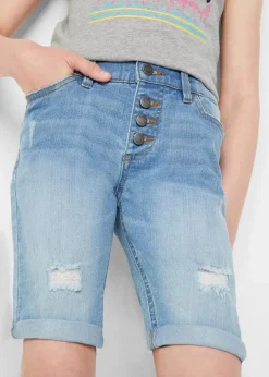 New Stretch-Jeans-Shorts Mid Waist Kinder Mädchen 9-16 Jahre·Shorts|Mädchen 9-16 Jahre·Jeans