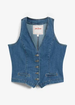 Hot Stretch-Jeansweste Damen Bekleidung·Hosen|Jacken & Mäntel