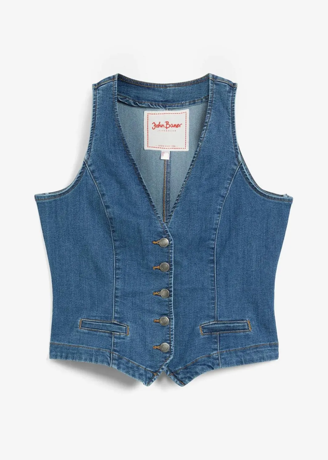 Hot Stretch-Jeansweste Damen Bekleidung·Hosen|Jacken & Mäntel