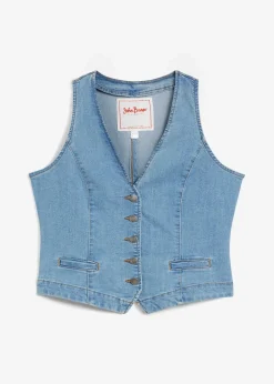 Damen bonprix Jacken & Mäntel|Bekleidung·Hosen|Stretch-Jeansweste