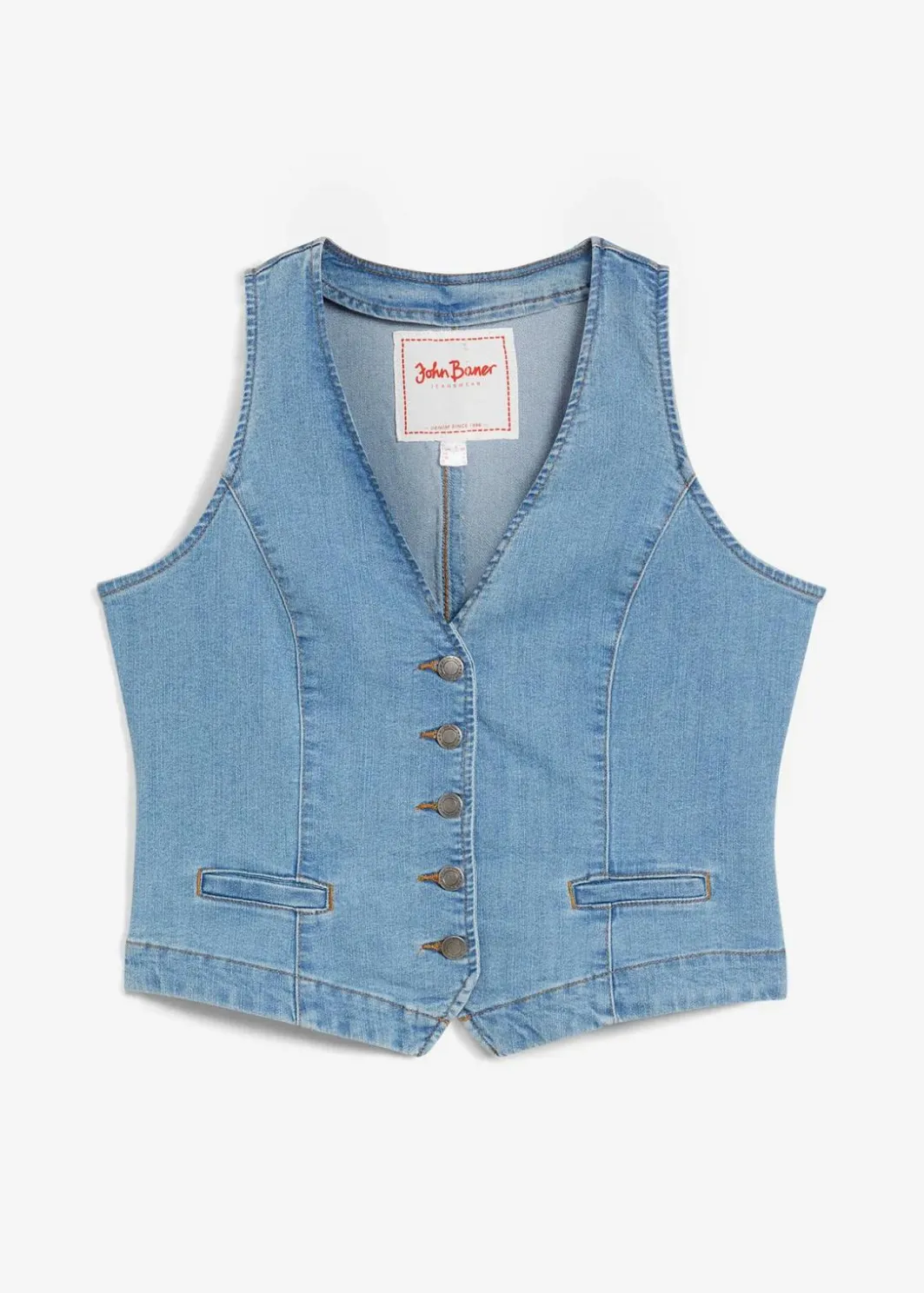 Damen bonprix Jacken & Mäntel|Bekleidung·Hosen|Stretch-Jeansweste