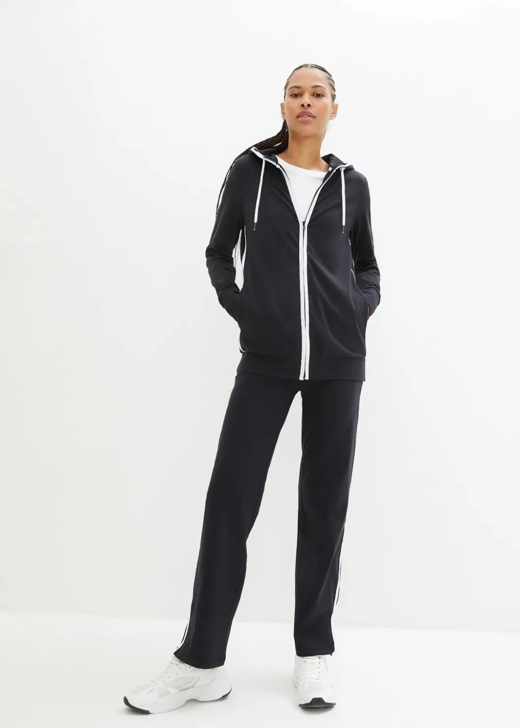 Hot Stretch-Jogginganzug aus Baumwolle (2-tlg.Set) Damen Hosen|Sweat