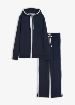 Damen bonprix Bekleidung·Blusen & Tuniken|Bekleidung·Kleider|Stretch-Jogginganzug aus Baumwolle (2-tlg.Set)