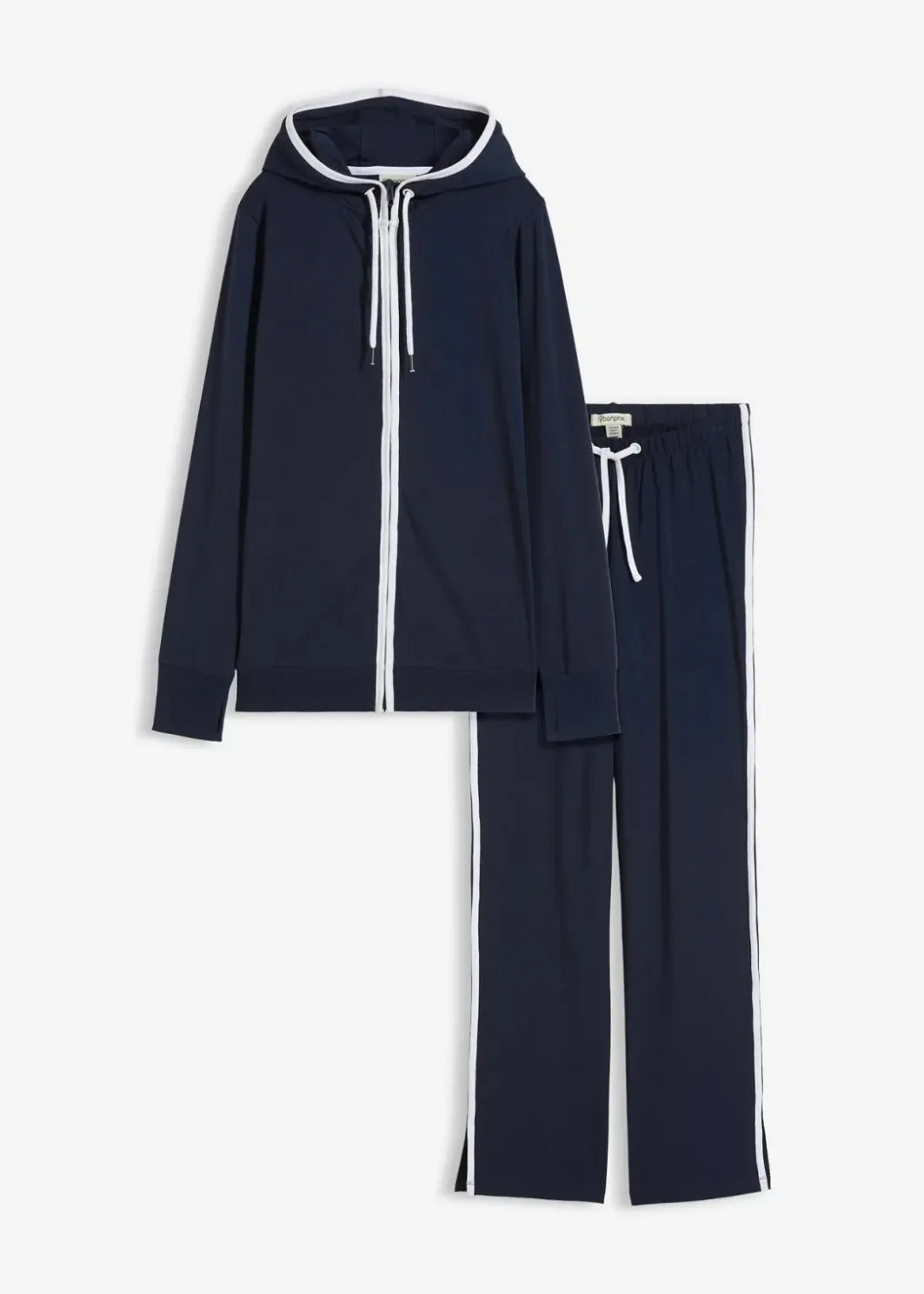 Damen bonprix Bekleidung·Blusen & Tuniken|Bekleidung·Kleider|Stretch-Jogginganzug aus Baumwolle (2-tlg.Set)