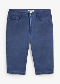 Clearance Stretch-Long-Bermuda in gewaschener Optik, Regular Fit Herren Große Größen|Shorts