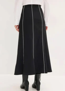 New Stretch-Maxirock aus Bengalin Damen Bekleidung·Sportbekleidung|Röcke