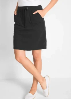 Clearance Stretch-Rock aus Bio-Baumwolle mit Stretch Damen Basics|Röcke