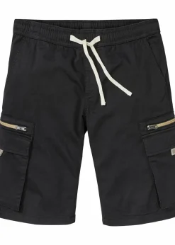 Best Stretch-Schlupf-Bermuda mit Cargotaschen, Regular Fit Herren Große Größen|Shorts