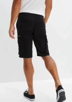 Best Stretch-Schlupf-Bermuda mit Cargotaschen, Regular Fit Herren Große Größen|Shorts