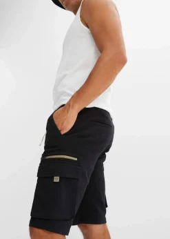Best Stretch-Schlupf-Bermuda mit Cargotaschen, Regular Fit Herren Große Größen|Shorts