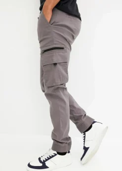 Outlet Stretch-Schlupfhose mit Cargotaschen, Regular Fit Herren Große Größen|Hosen
