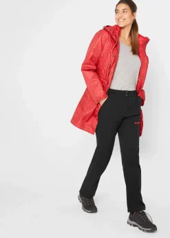 Damen bonprix Outdoorbekleidung|Sportbekleidung|Stretch-Softshell-Hose mit Taschen, wasserabweisend
