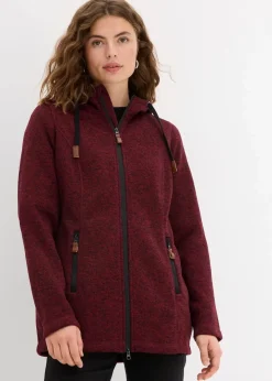 Damen bonprix Bekleidung·Blusen & Tuniken|Bekleidung·Hosen|Strickfleecejacke mit Kapuze