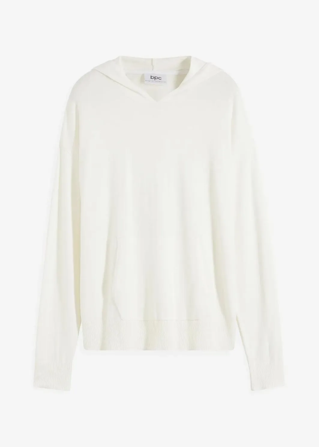 Sale Strick-Hoodie mit Kängurutasche aus Viskose-Mix Damen Nachhaltigere Materialien|Pullover & Strickjacken