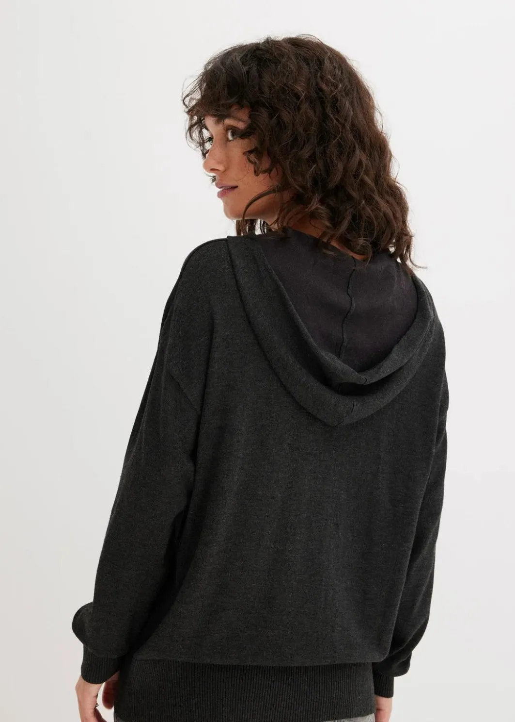 Best Strick-Hoodie mit Kängurutasche aus Viskose-Mix Damen Bekleidung·Umstandsmode|Strickmode