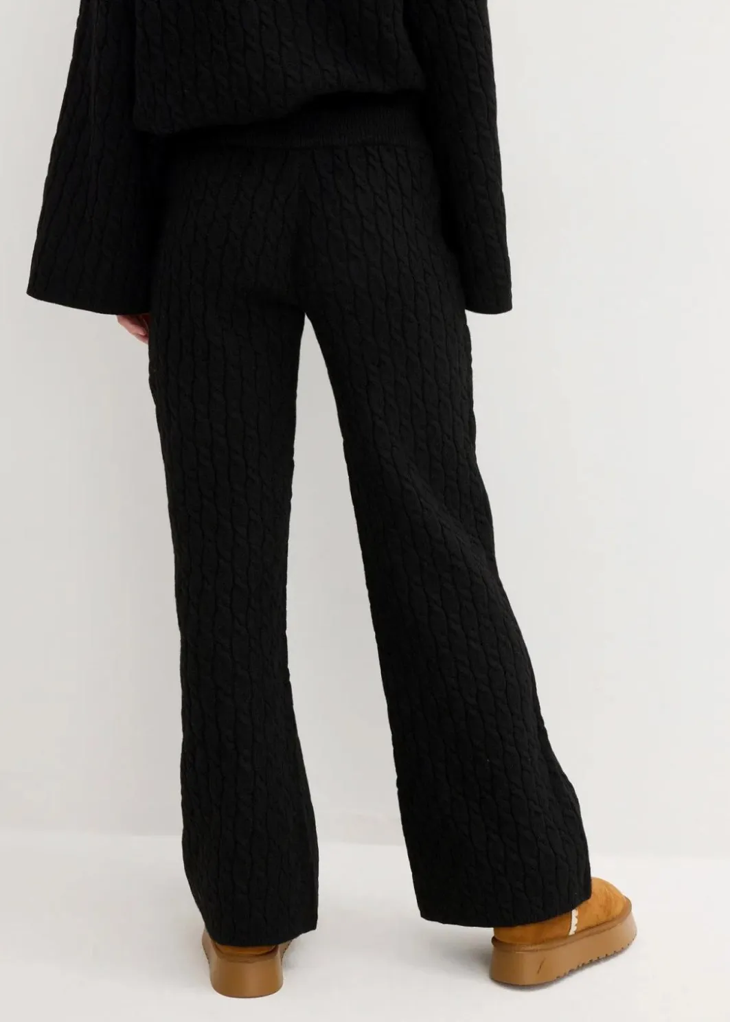 Sale Strickhose mit Zopfmuster Damen Bekleidung·Kleider|Hosen