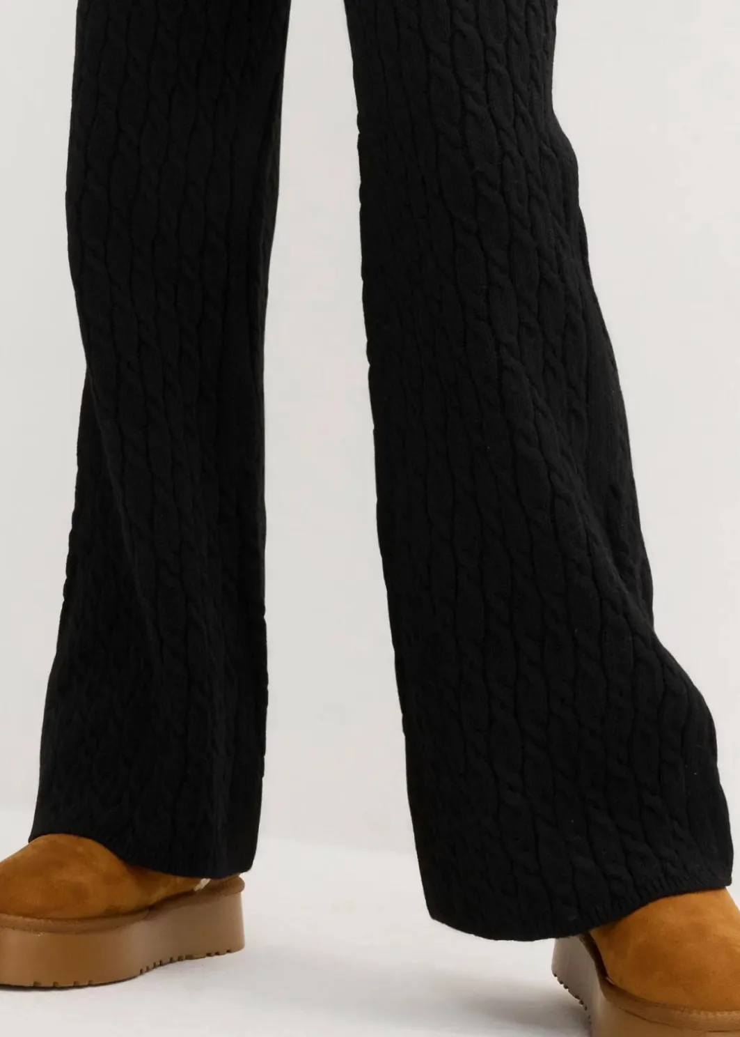 Sale Strickhose mit Zopfmuster Damen Bekleidung·Kleider|Hosen