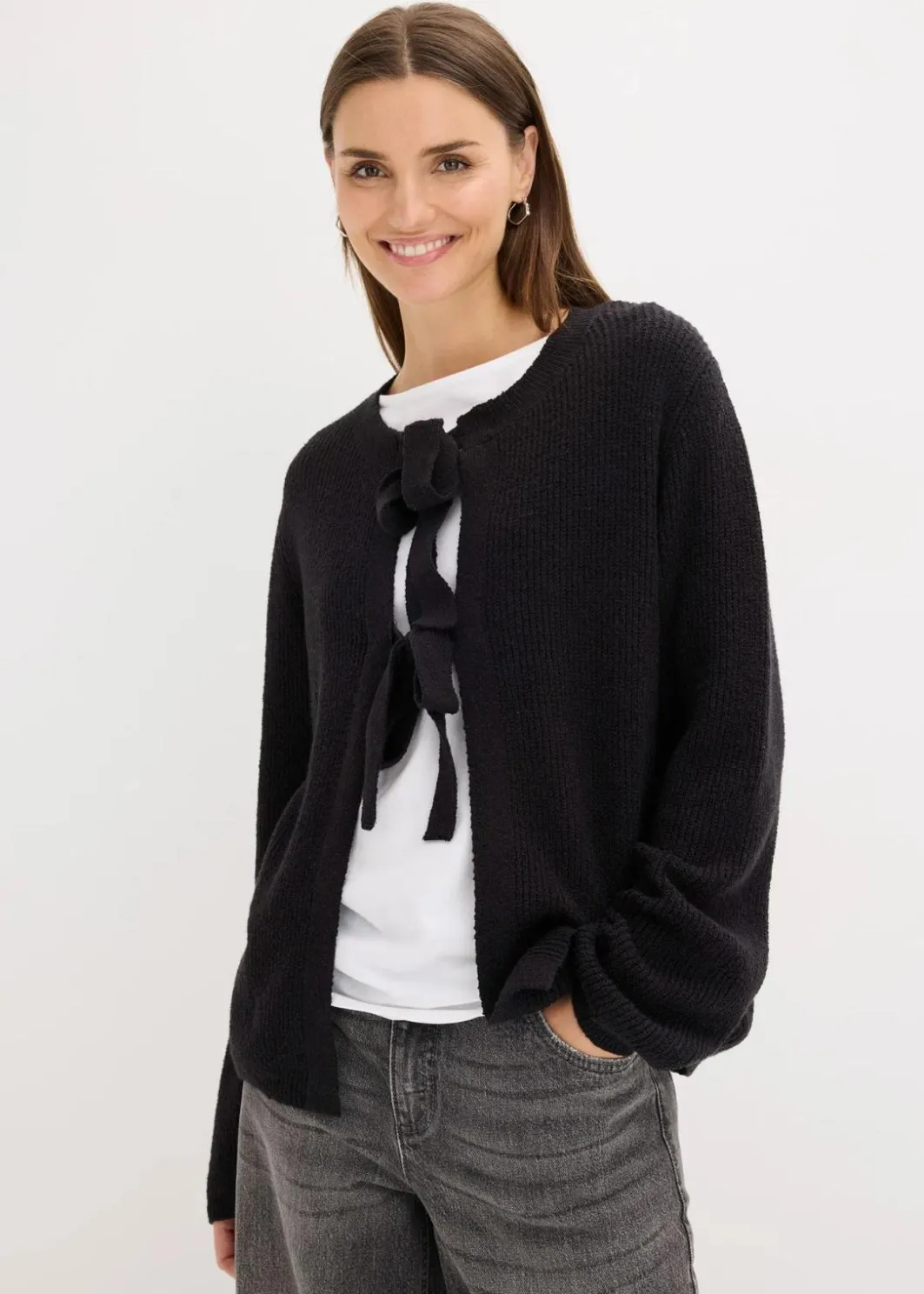 Best Strickjacke aus Baumwoll-Mix Damen Strickmode|Pullover & Strickjacken