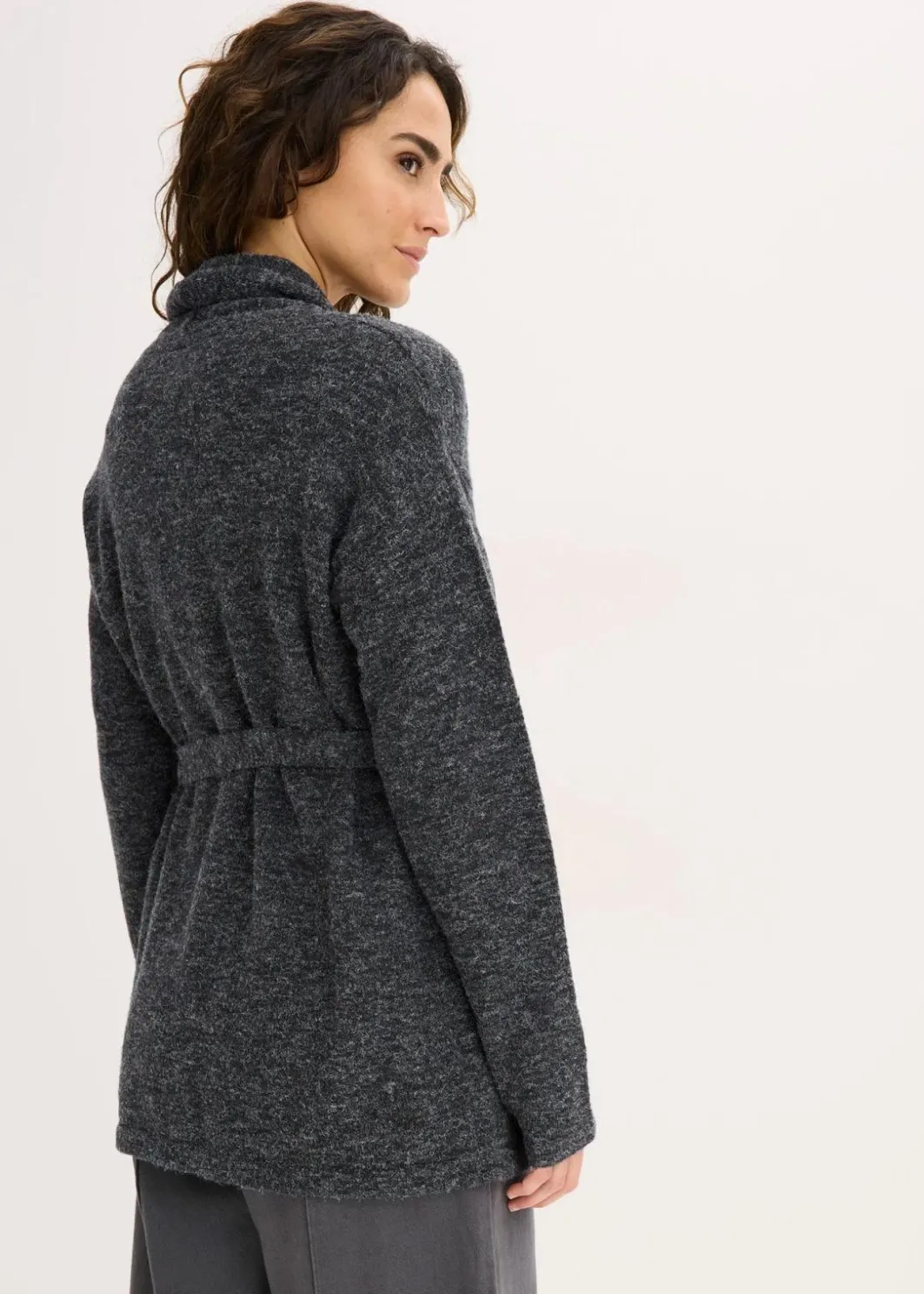 Clearance Strickjacke aus flauschigem Hairy Knit Damen Pullover & Strickjacken|Strickmode