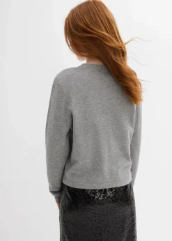 Sale Strickjacke aus softem Viskose-Mix Kinder Mädchen 9-16 Jahre·Sweat & Strick