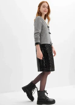 Sale Strickjacke aus softem Viskose-Mix Kinder Mädchen 9-16 Jahre·Sweat & Strick
