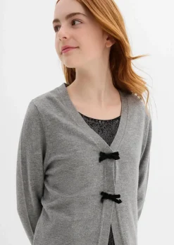 Sale Strickjacke aus softem Viskose-Mix Kinder Mädchen 9-16 Jahre·Sweat & Strick