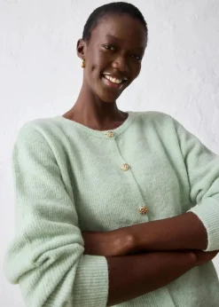 Online Strickjacke aus wärmendem Alpaka-Mix Damen Pullover & Strickjacken|Bekleidung·Jeans