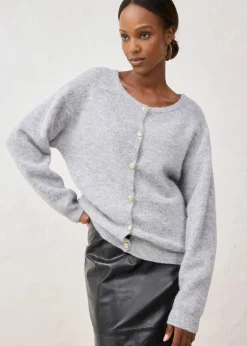 Online Strickjacke aus wärmendem Alpaka-Mix Damen Bekleidung·Umstandsmode|Premium