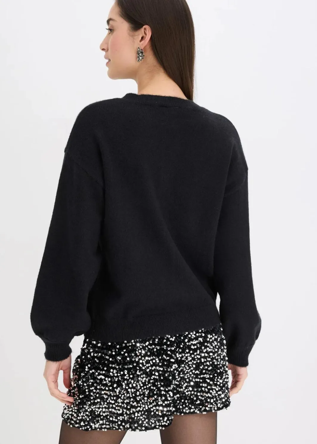 Damen bonprix Bekleidung·Umstandsmode|Bekleidung·Jeans|Strickjacke mit dekorativen Knöpfen
